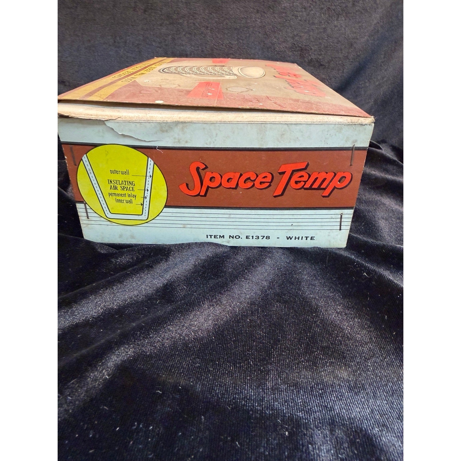Vintage Space Temp Insulated Mug Set of 6 in Box Mid Century Hong Kong