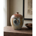 Don Tighe Studio Pottery Vase, Salt Glazed Stoneware Vessel, Seagrove NC Ceramic