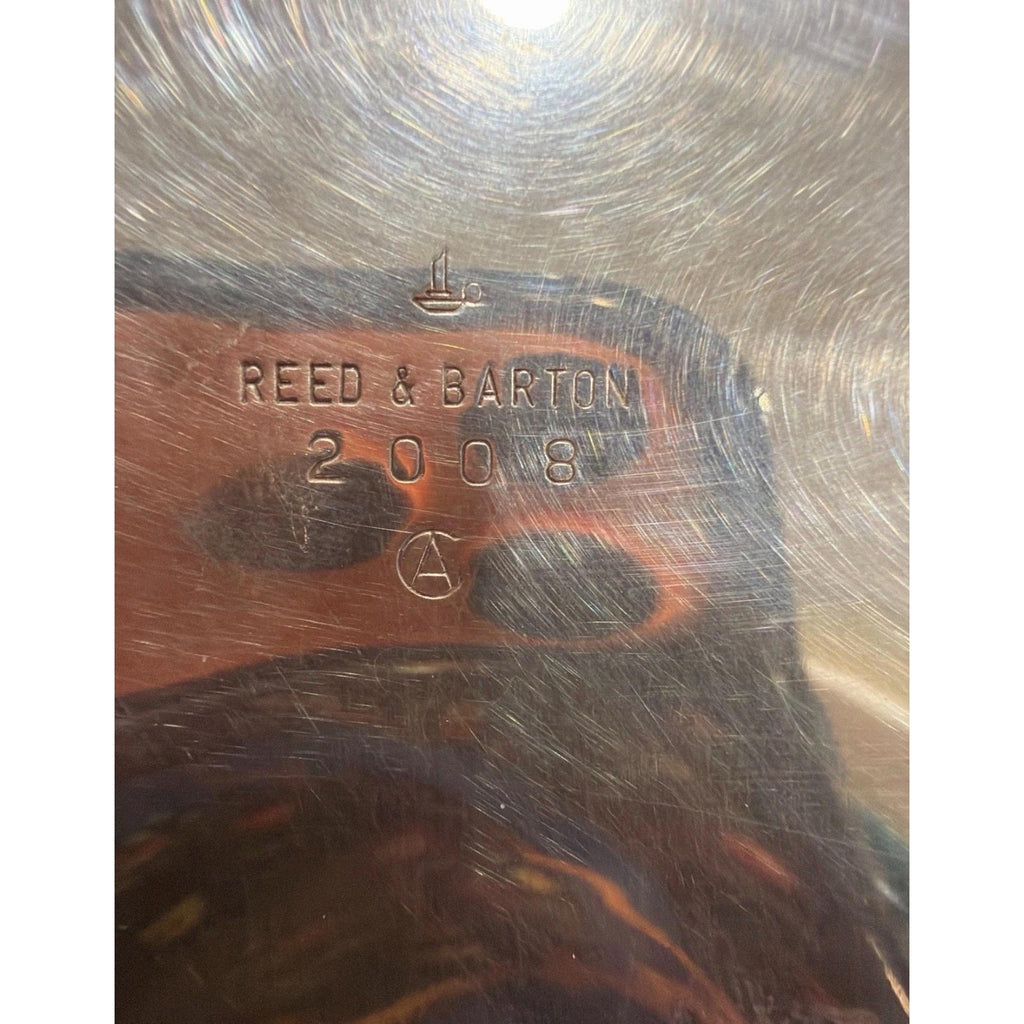 Reed & Barton Shell Platter 16” Silverplate Grape Feet Vintage Serving Tray
