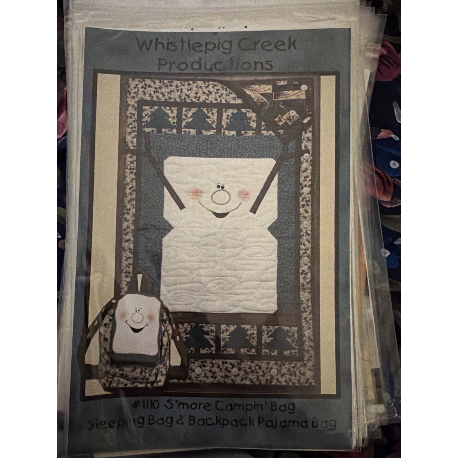 Whistlepig Creek S’more Campin Bag Quilt Pattern #1110 NOS