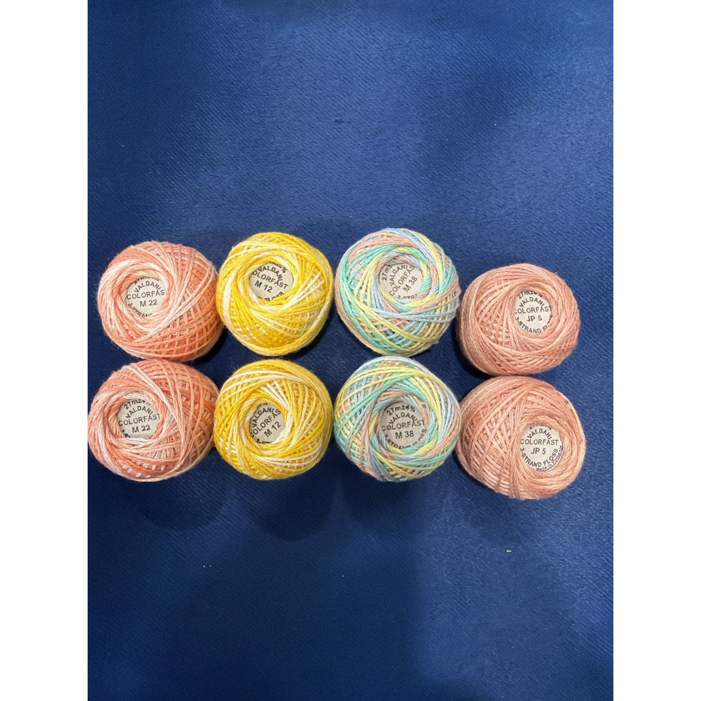 Valdani Pearl Cotton Seaside Sorbet Studio 8 Ball Thread Collection
