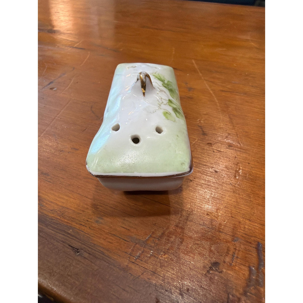 Vintage Pique Fleurs Flower Frog Porcelain Ivy Mini Vase European Style Floral Arranger