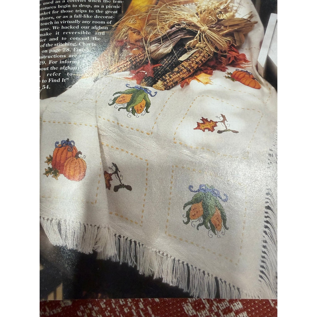 Just CrossStitch Magazine Sept Oct 1995 Fall Patterns NOS Never Used