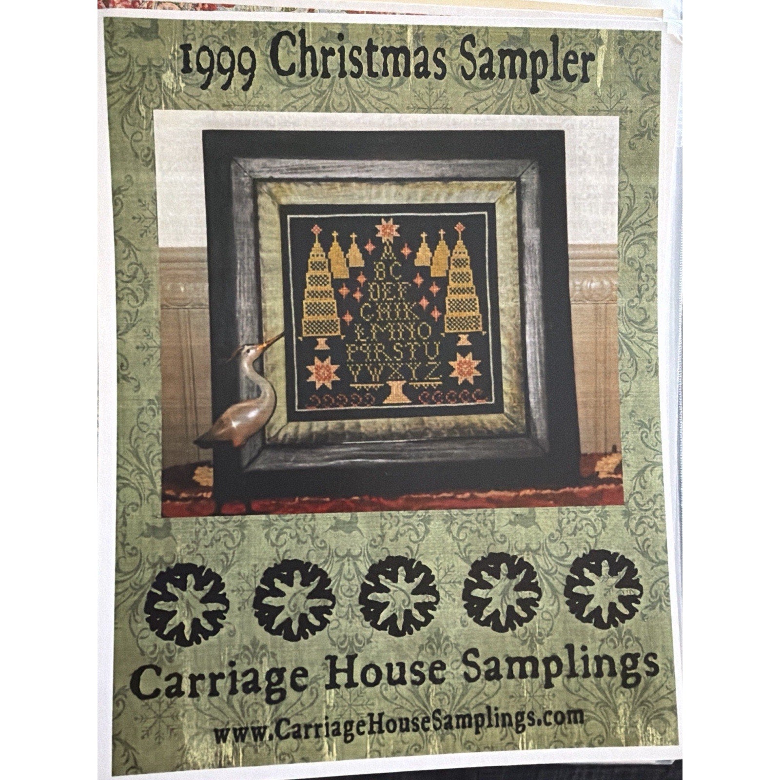 1999 Christmas Sampler Carriage House Samplings Cross Stitch Pattern