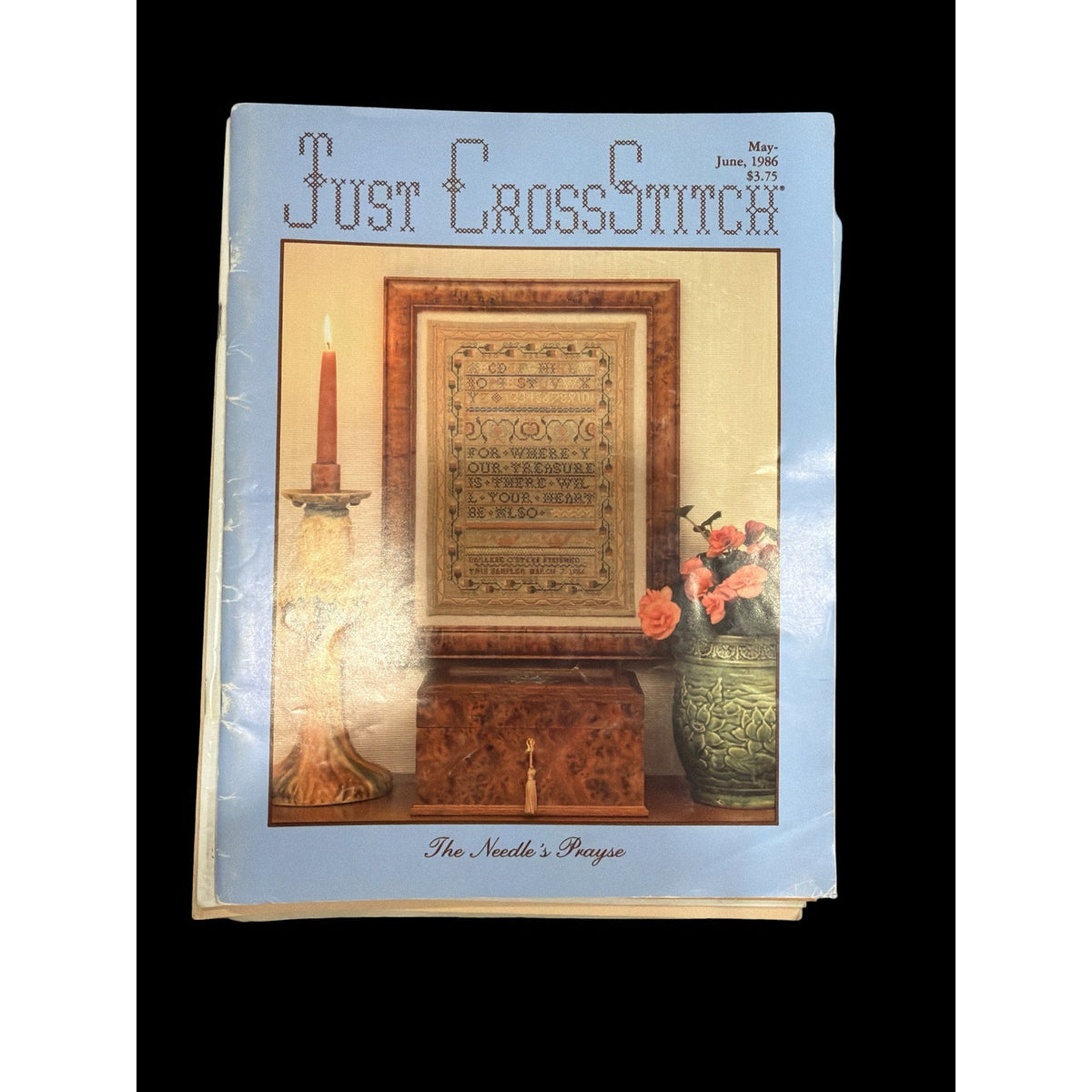 Just CrossStitch Magazine May June 1986 Vintage Cross Stitch Patterns