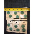 Vintage Lansing Green Plastic Buttons (12 Count, 3/4 Inch) – NOS Sewing Supplies