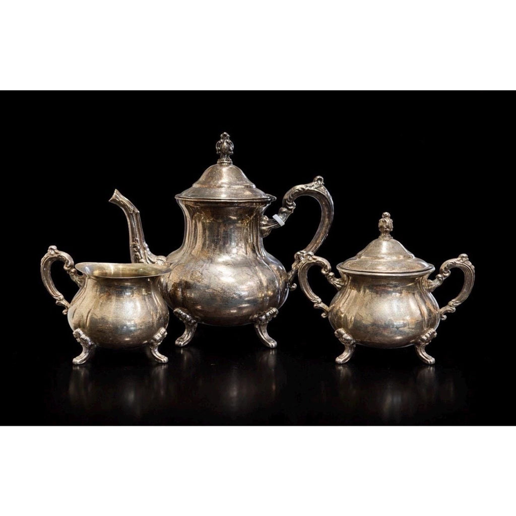 Antique B.S. Blackinton Silver Plated Tea Set – Rococo Revival Style, Circa 1900-1915