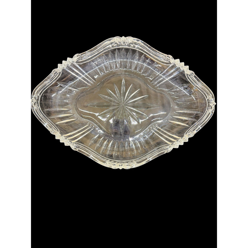 Vintage Oneida Augustina Crystal 13" Serving Tray Germany Discontinued – additional view 2