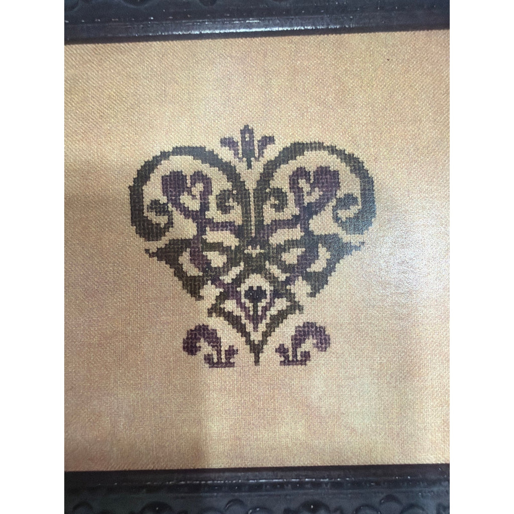 Ink Circles Twisted Heart Cross Stitch Pattern Never Opened