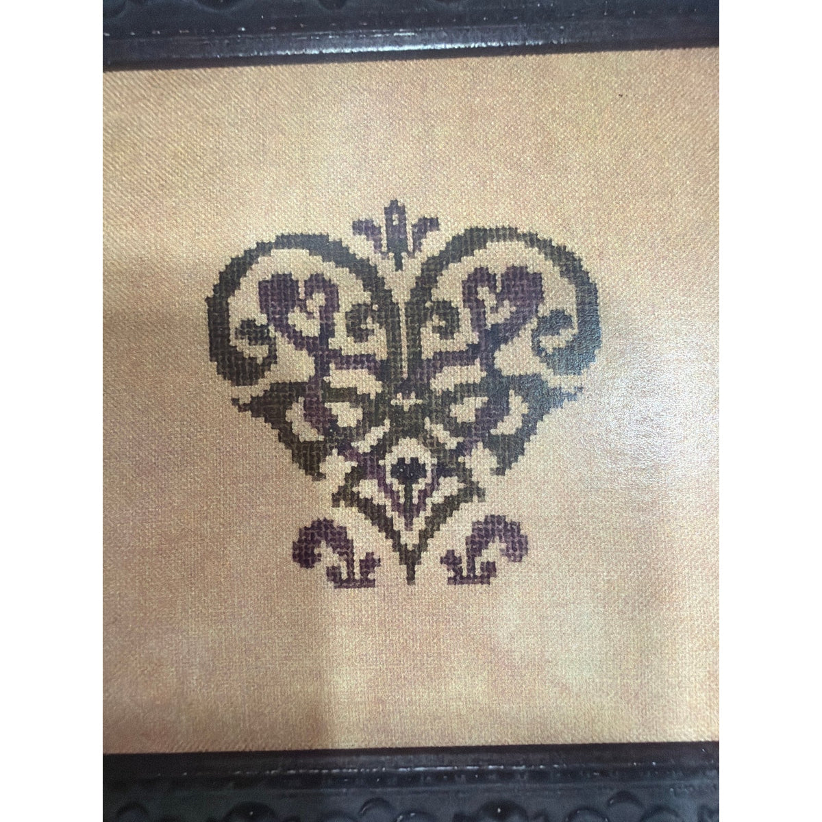 Ink Circles Twisted Heart Cross Stitch Pattern Never Opened