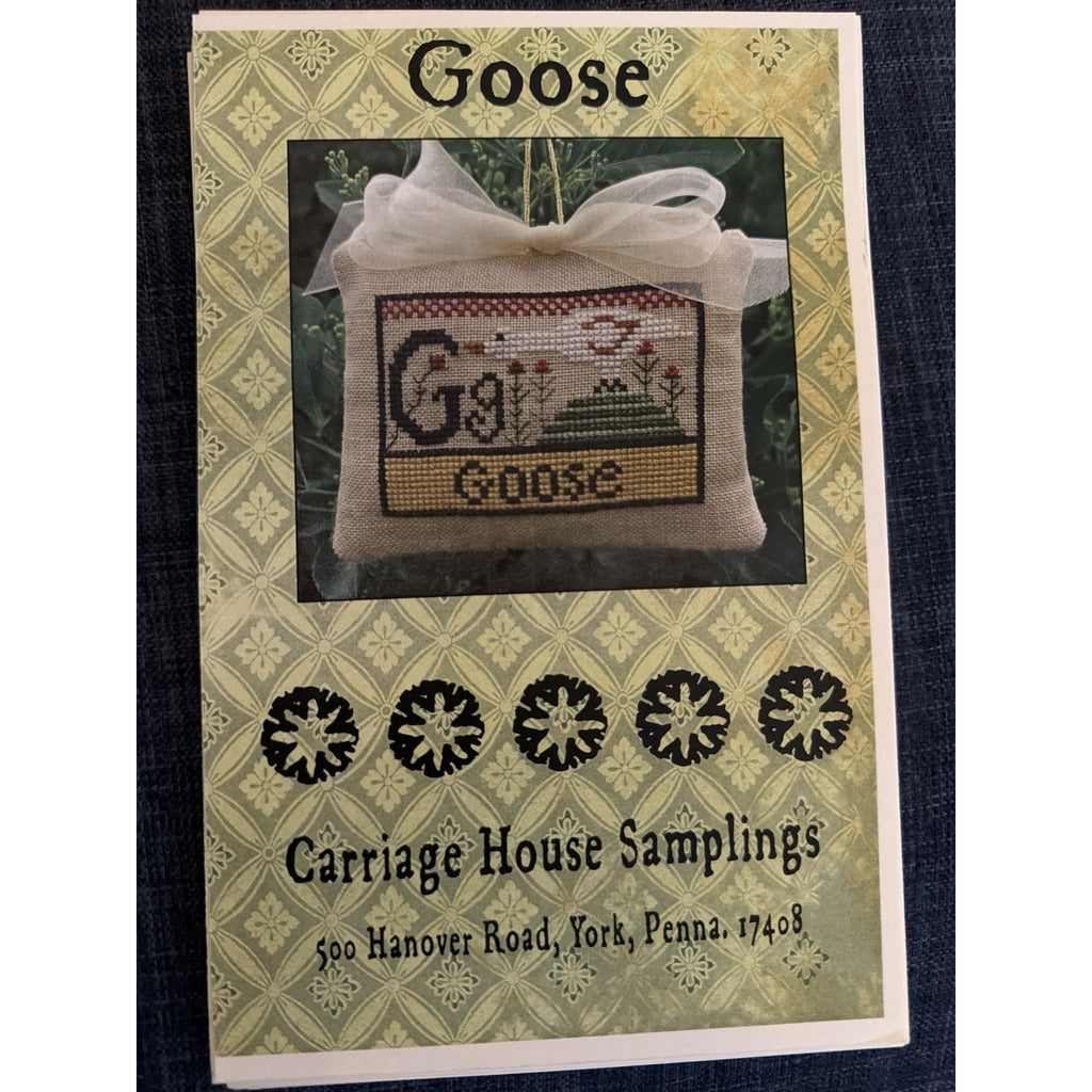 Carriage House Samplings Goose Cross Stitch Pattern Primitive