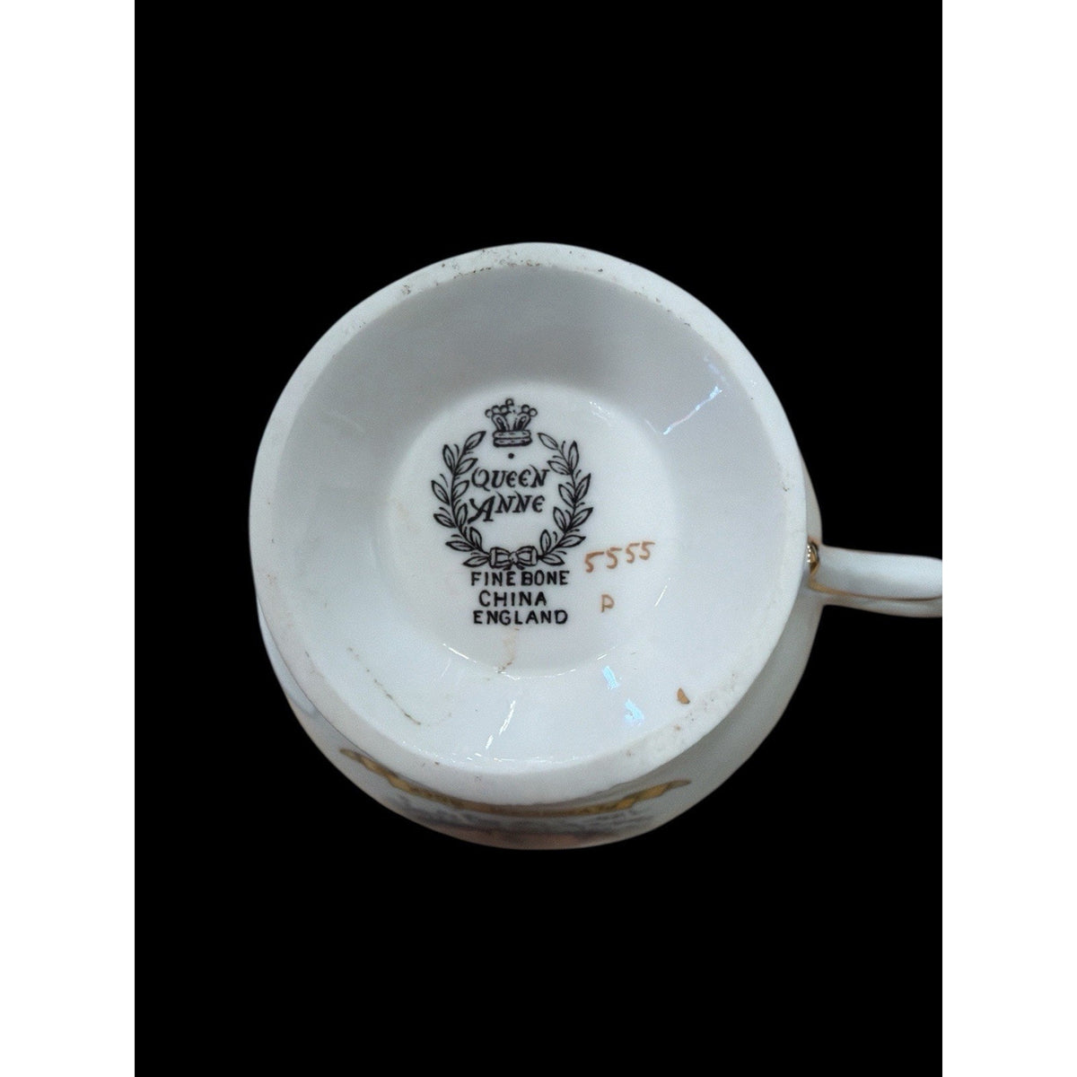 Vintage Queen Anne England Plymouth Rock Massachusetts Teacup Saucer Set