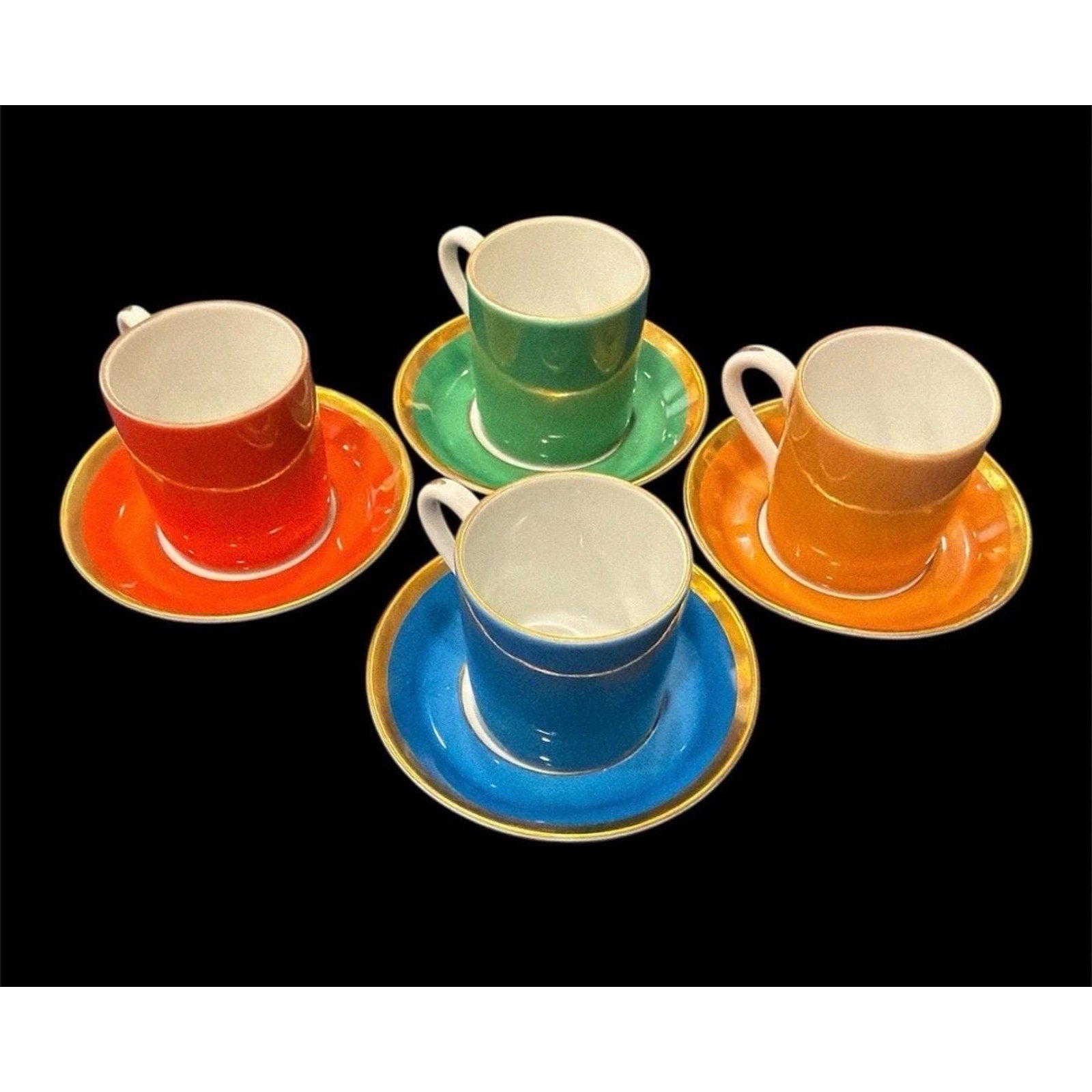 Vintage Verbano Espresso Cups and Saucers Set – Mid Century Modern