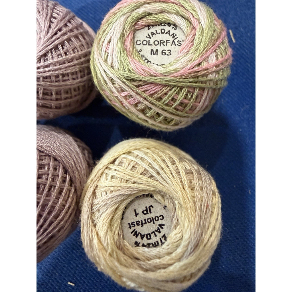 Valdani Pearl Cotton Pastel Garden Party 10 Ball Thread Collection