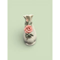 Petite Porcelain Rose Bud Vase | Delicate Floral Accent for Romantic Spaces