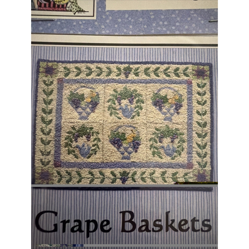Teresa Layman Grape Baskets Miniature Knotted Rug Kit NOS Sealed