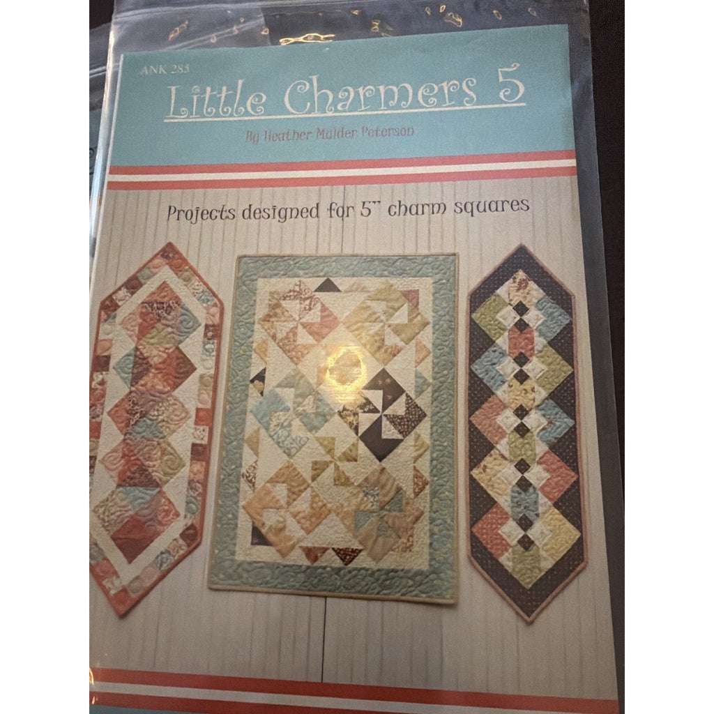 Anka’s Treasures Little Charmers COMPLETE Set 6 Quilt Patterns Charm Squares
