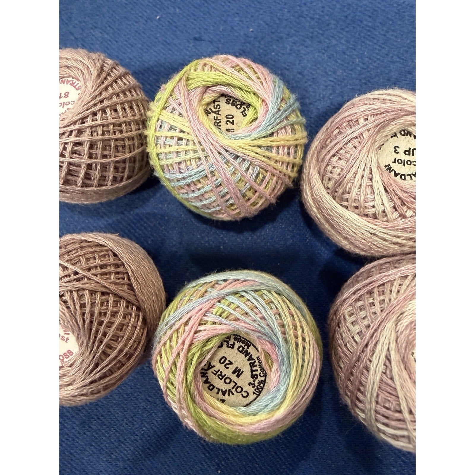 Valdani Pearl Cotton MMIJA Pastel Garden Party 10 Ball Thread Collection