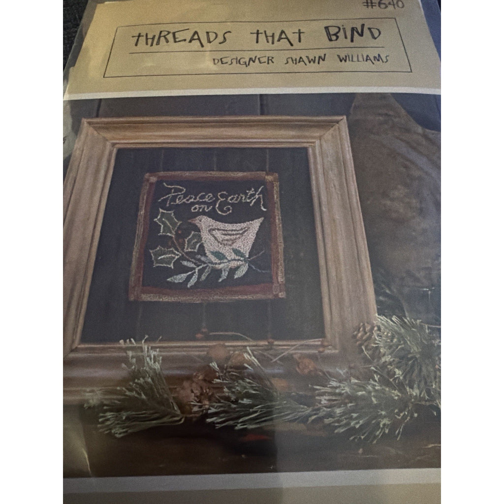 Threads That Bind “Peace on Earth” Punch Needle Pattern Kit #640 Shawn Williams