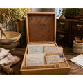 Vintage 1968 Wooden Recipe Box: Dovetail Farmhouse Kitchen Organizer