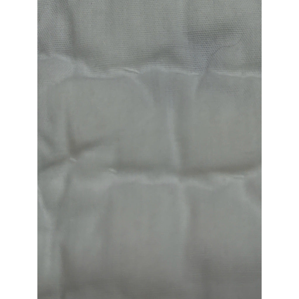 Antique Double Wedding Ring Quilt – Hand Pieced & Hand Quilted – 87 x 84 – Scalloped Edge – Pastel Feedsack Cotton – Queen/Full Bedspread