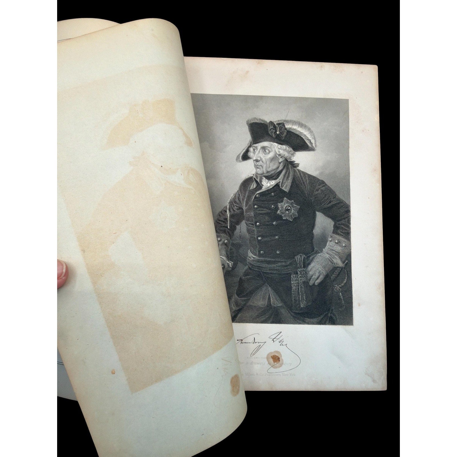 Antique 1873 Portrait Gallery Book: Eminent Men & Women, Steel Engravings Volume I