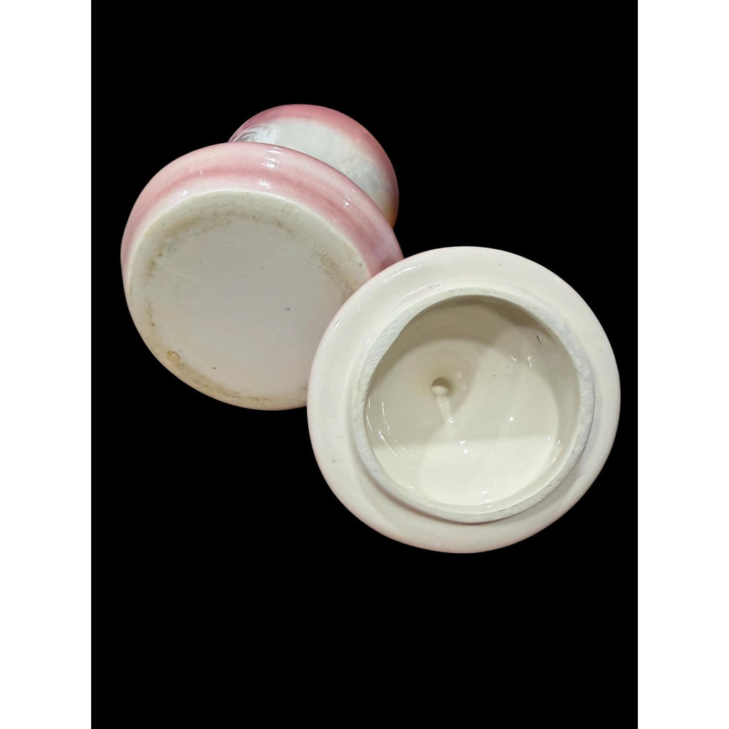 Vintage Pink Floral Ceramic Canister Set – Cottage Kitchen Storage, Made in Japan