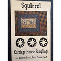 Carriage House Samplings Squirrel Cross Stitch Pattern Ornament Sr