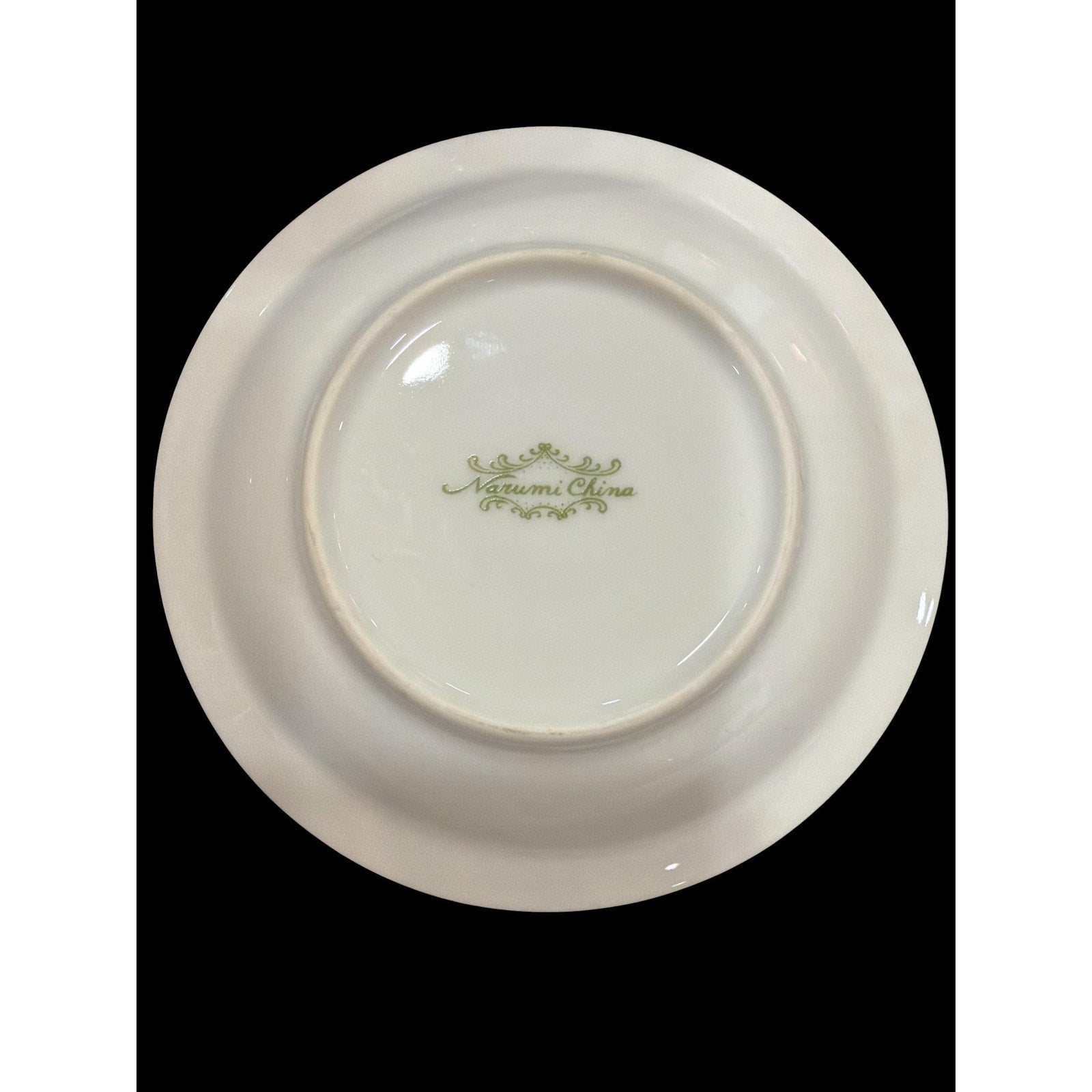 Vintage Narumi N Rosev Butter Pats Set, Floral Porcelain Bread Plates, Gold Trim
