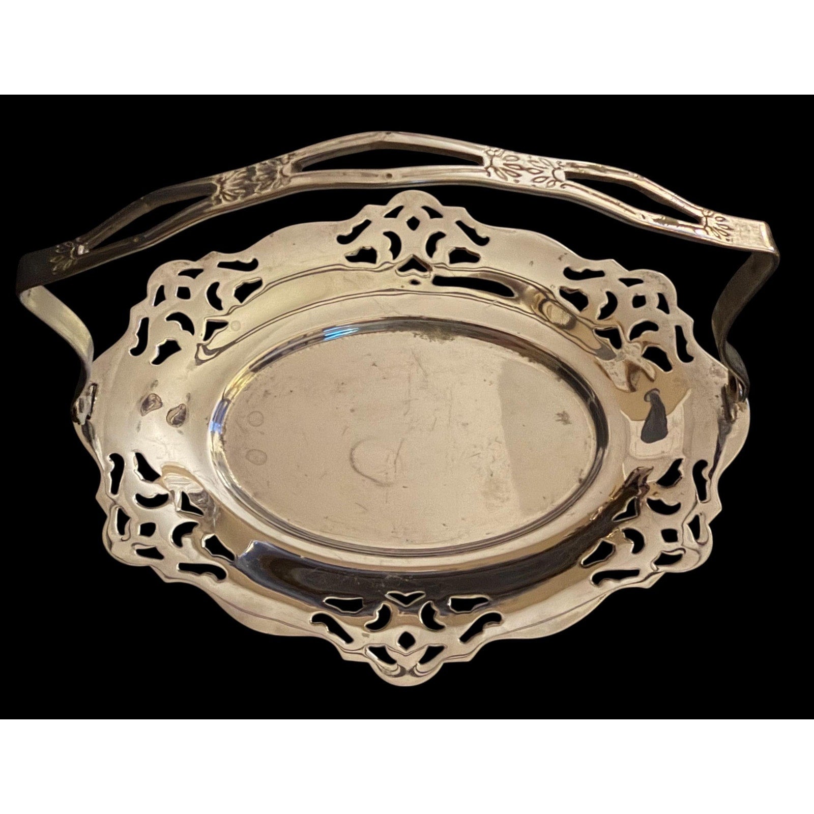 Vintage Forman Bros Chromium Plate Handled Tray