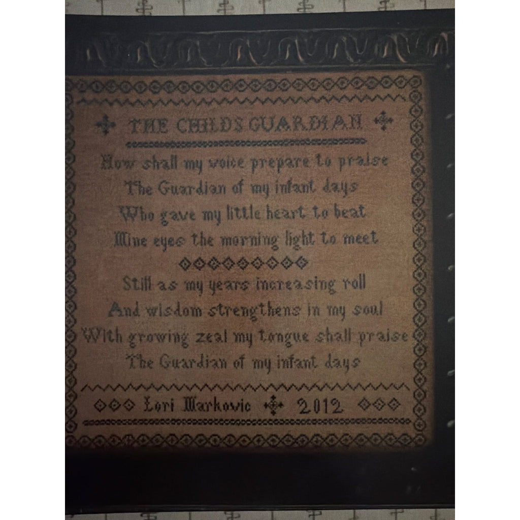 La-D-Da The Child's Guardian Cross Stitch Sampler NOS