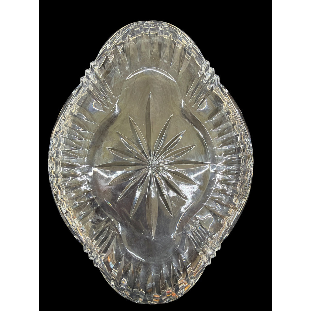 Vintage Oneida Augustina Crystal 13" Serving Tray Germany Discontinued – additional view 3