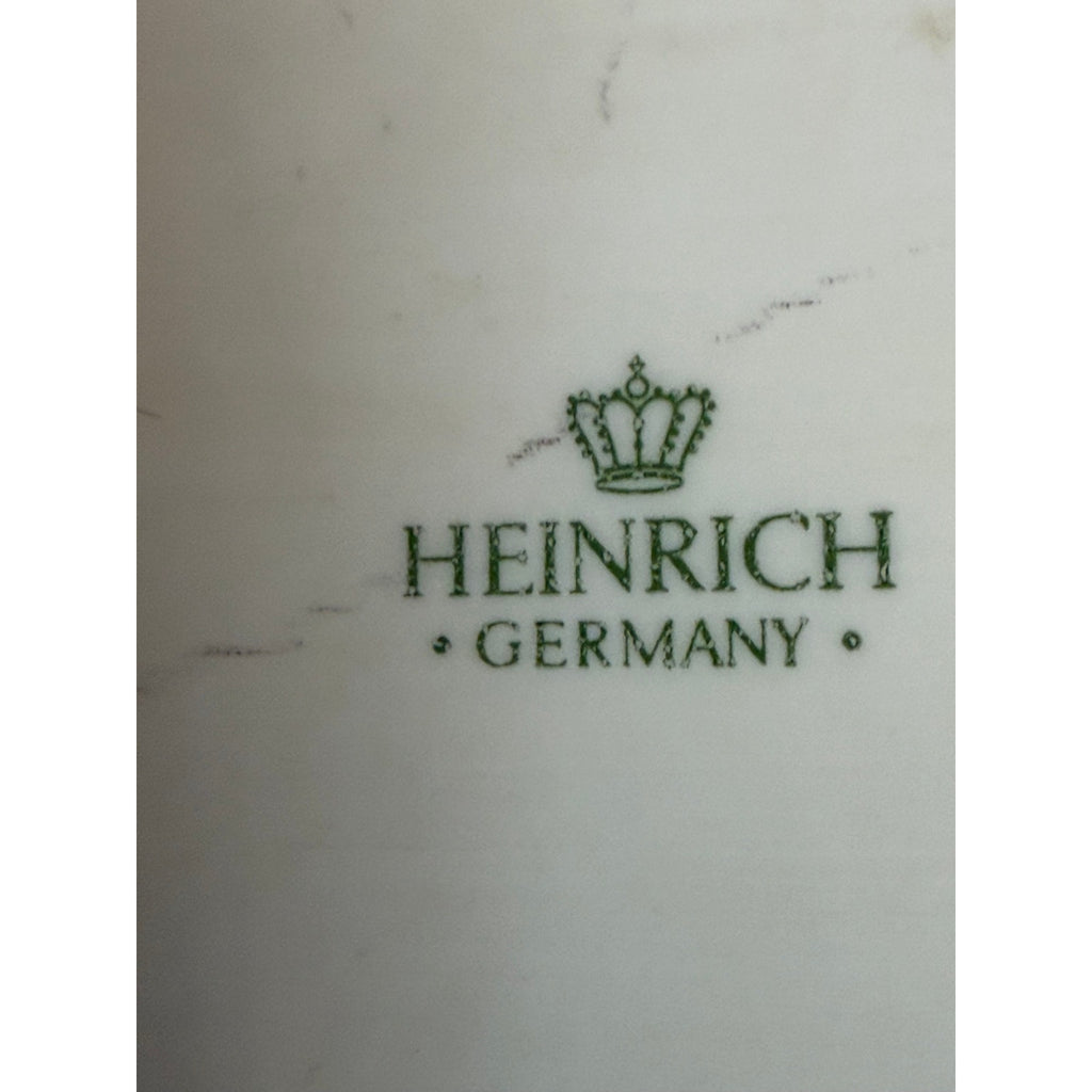 Vintage Heinrich Germany Framed Porcelain Bird Tile Wall Art Pair