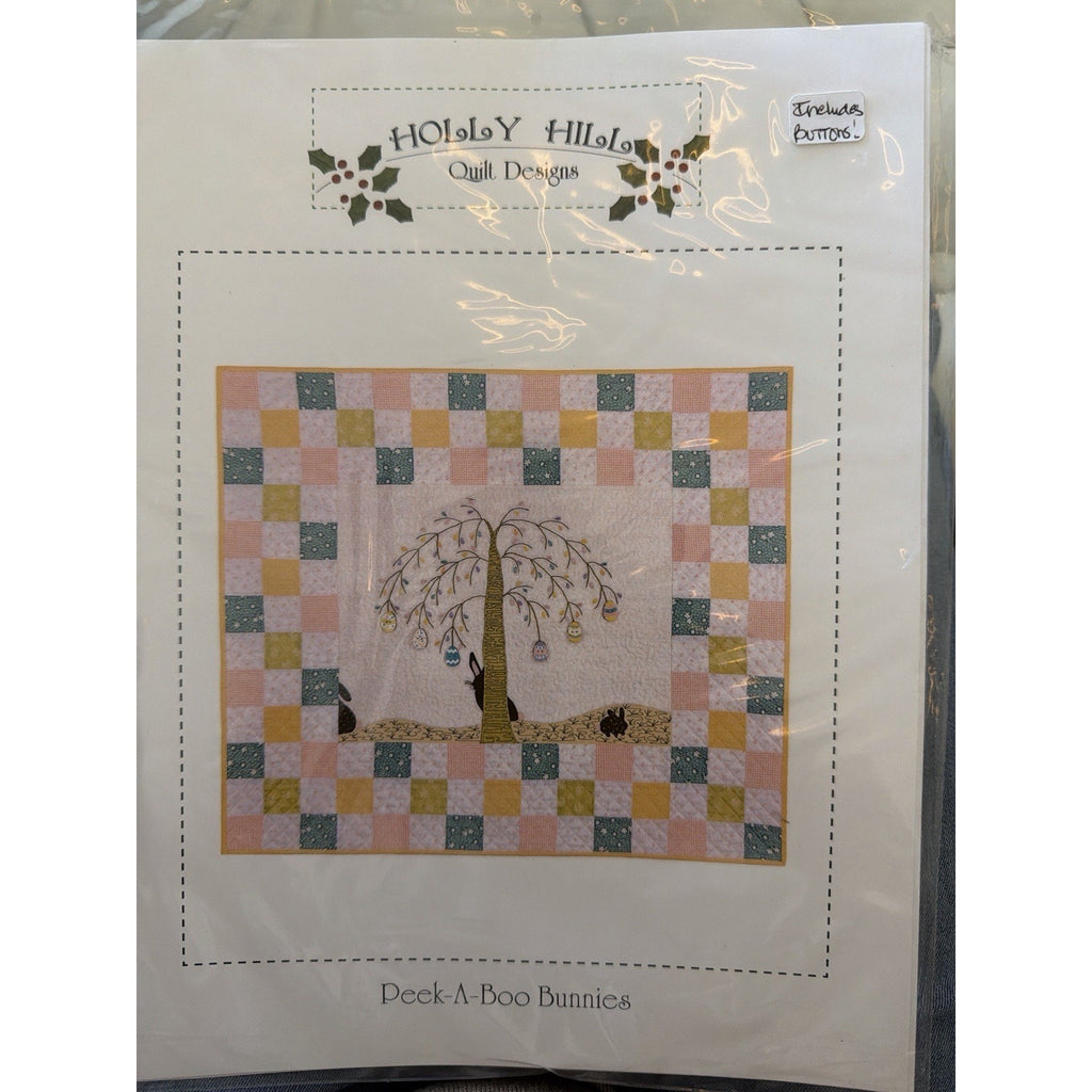 PEEK A BOO BUNNIES Quilt Wall Hanging Pattern ~ Spring ~ Holly Hill