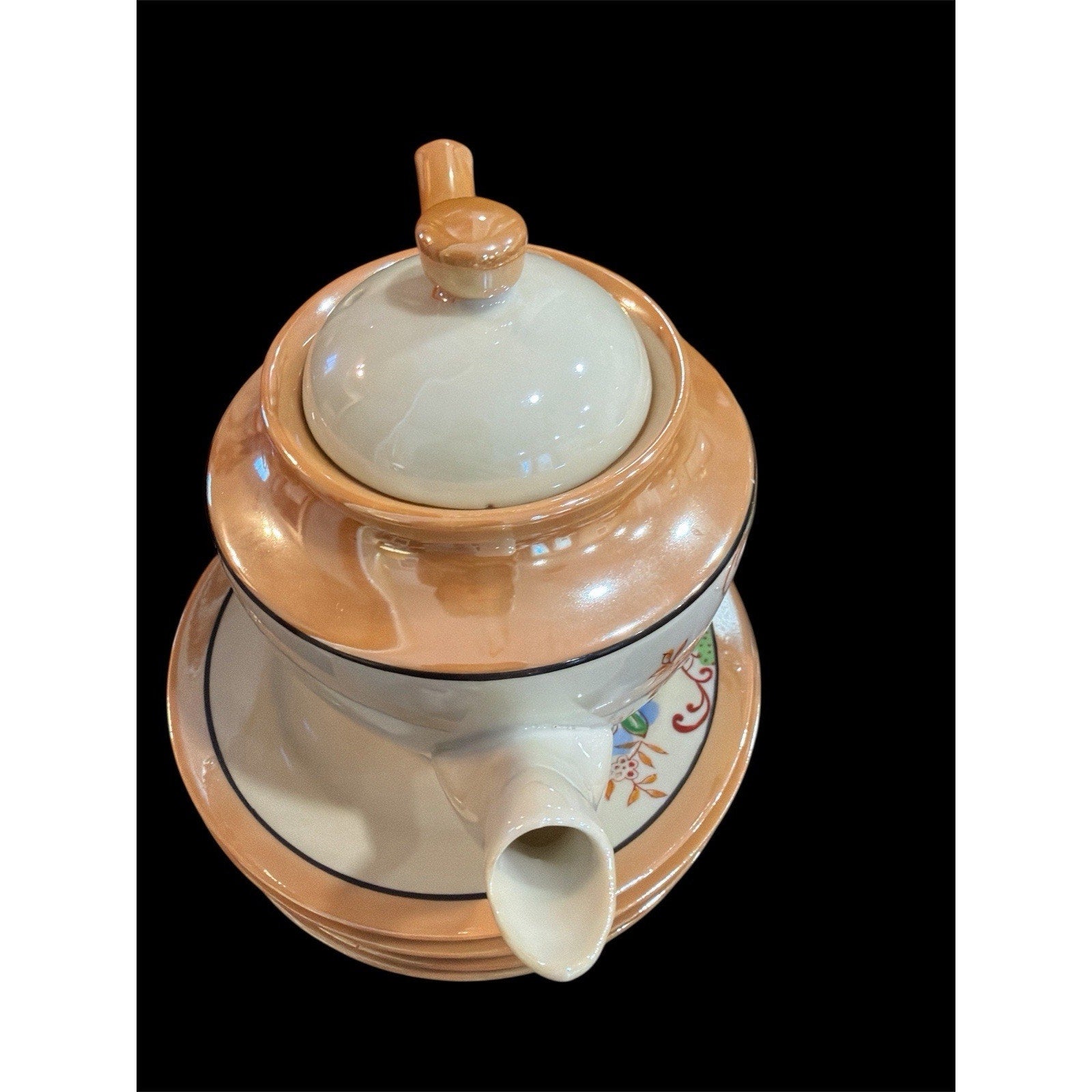 Vintage Made in Japan Porcelain Tea Set 17 Pc Floral Tea Service