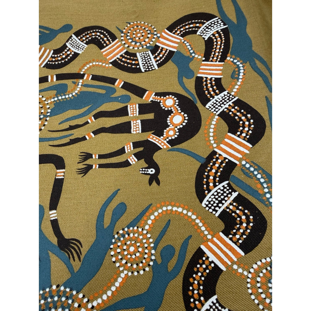 Original Michael Pinnole Aboriginal Dot Painting Signed Canvas Art 17 x 21