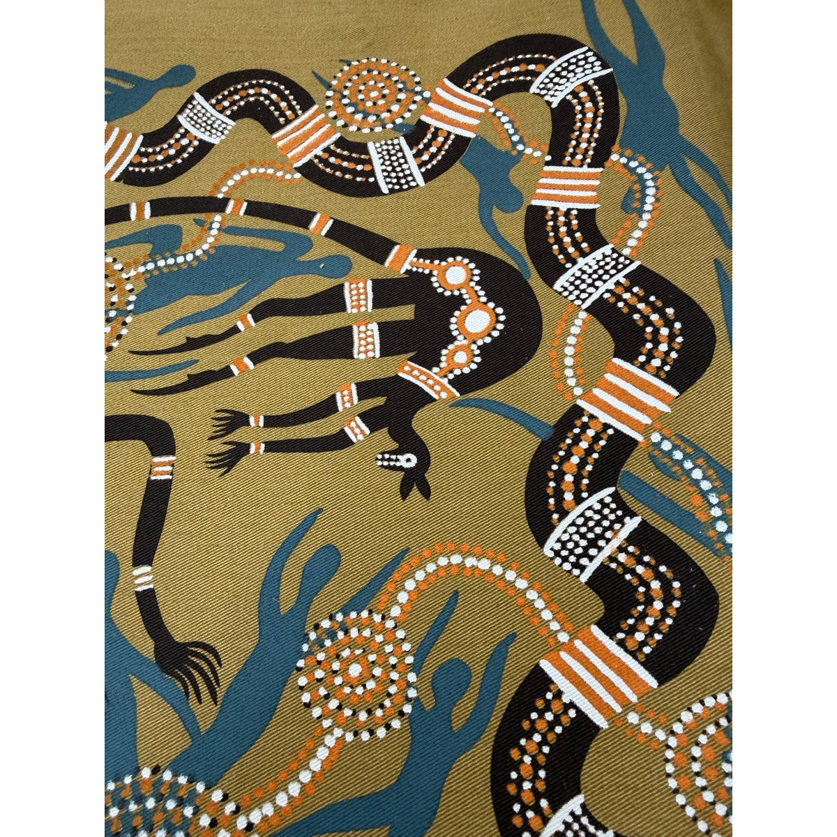 Original Michael Pinnole Aboriginal Dot Painting Signed Canvas Art 17 x 21