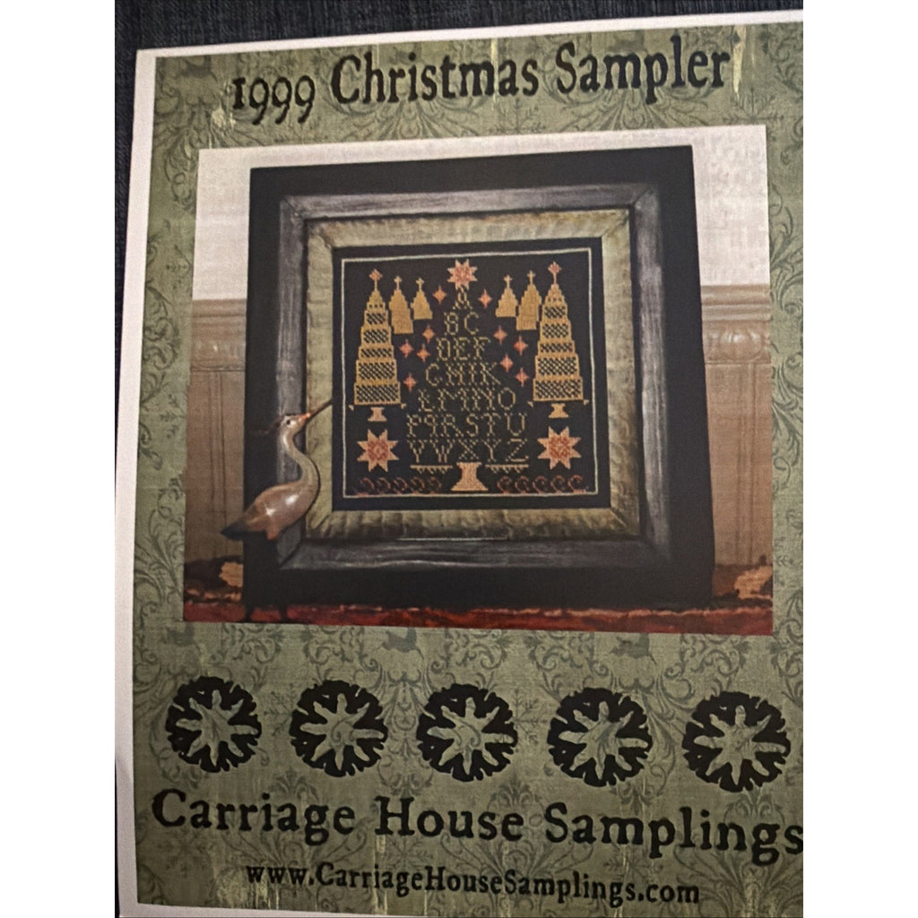 Carriage House Samplings 1999 Christmas Sampler Cross Stitch Pattern Primitive