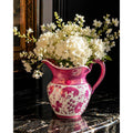 Vintage Wedgwood Pink Lustre Pitcher Vase Etruria England Floral Jug