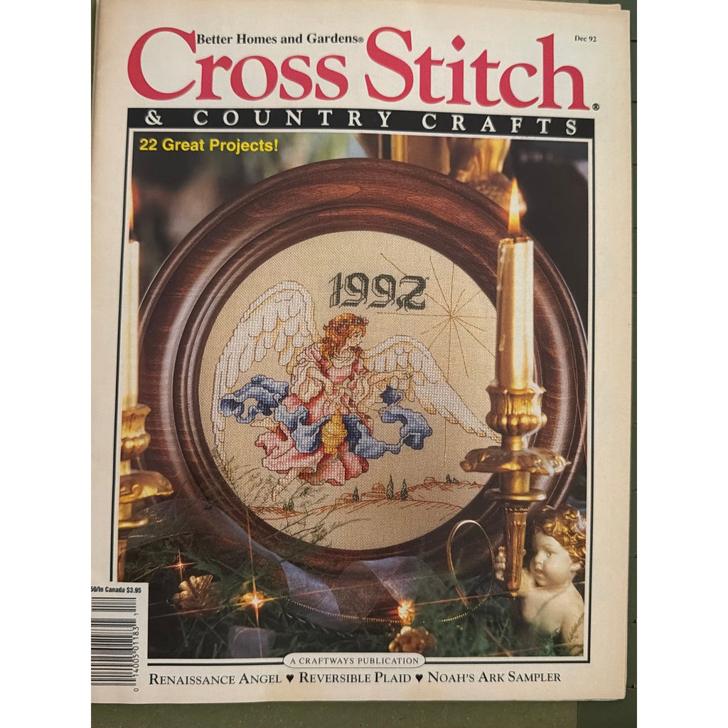 Better homes and gardens cross stitch country magazine December 1992 NOS
