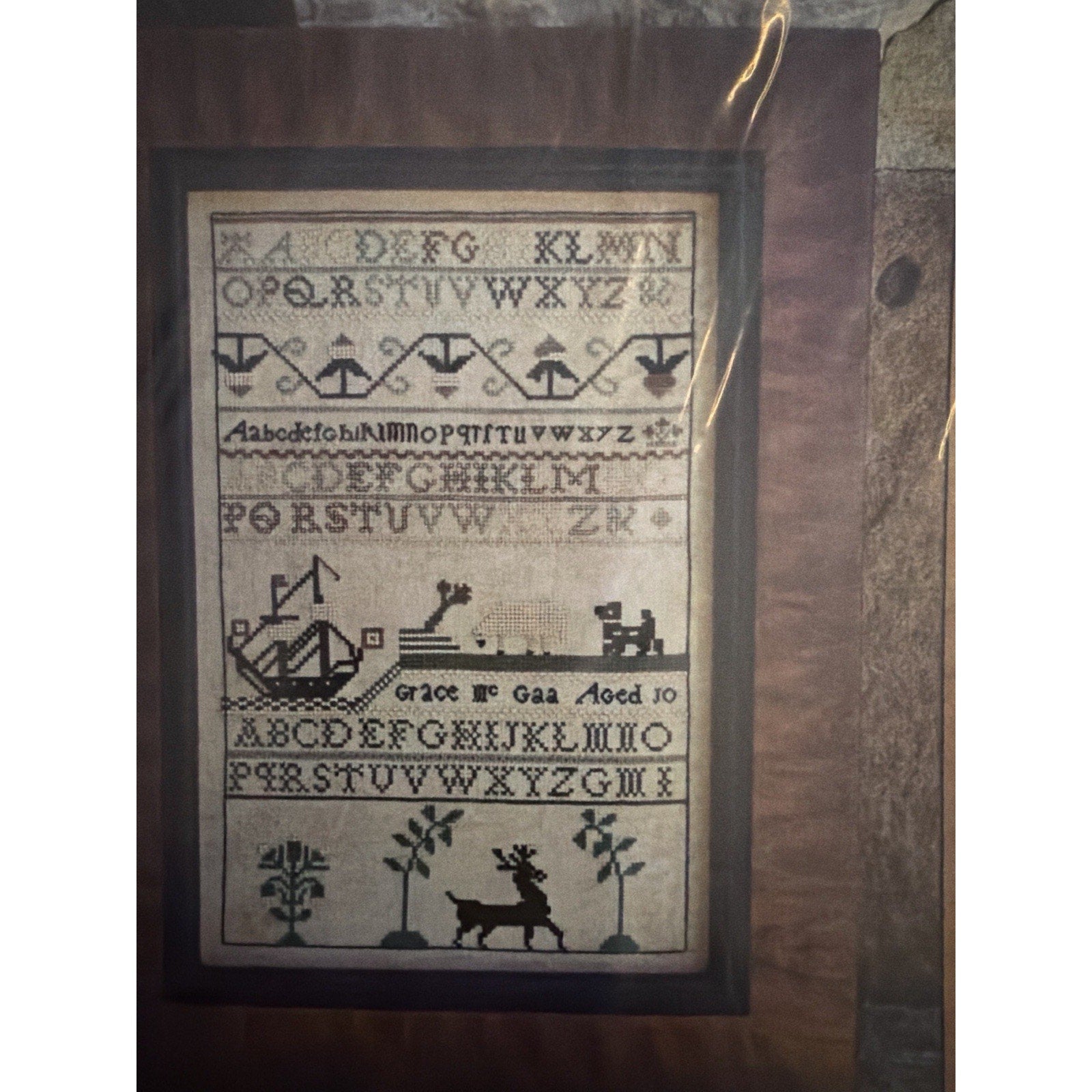 Carriage House Samplings Grace McGaa’s Sampler Cross Stitch Pattern Chart