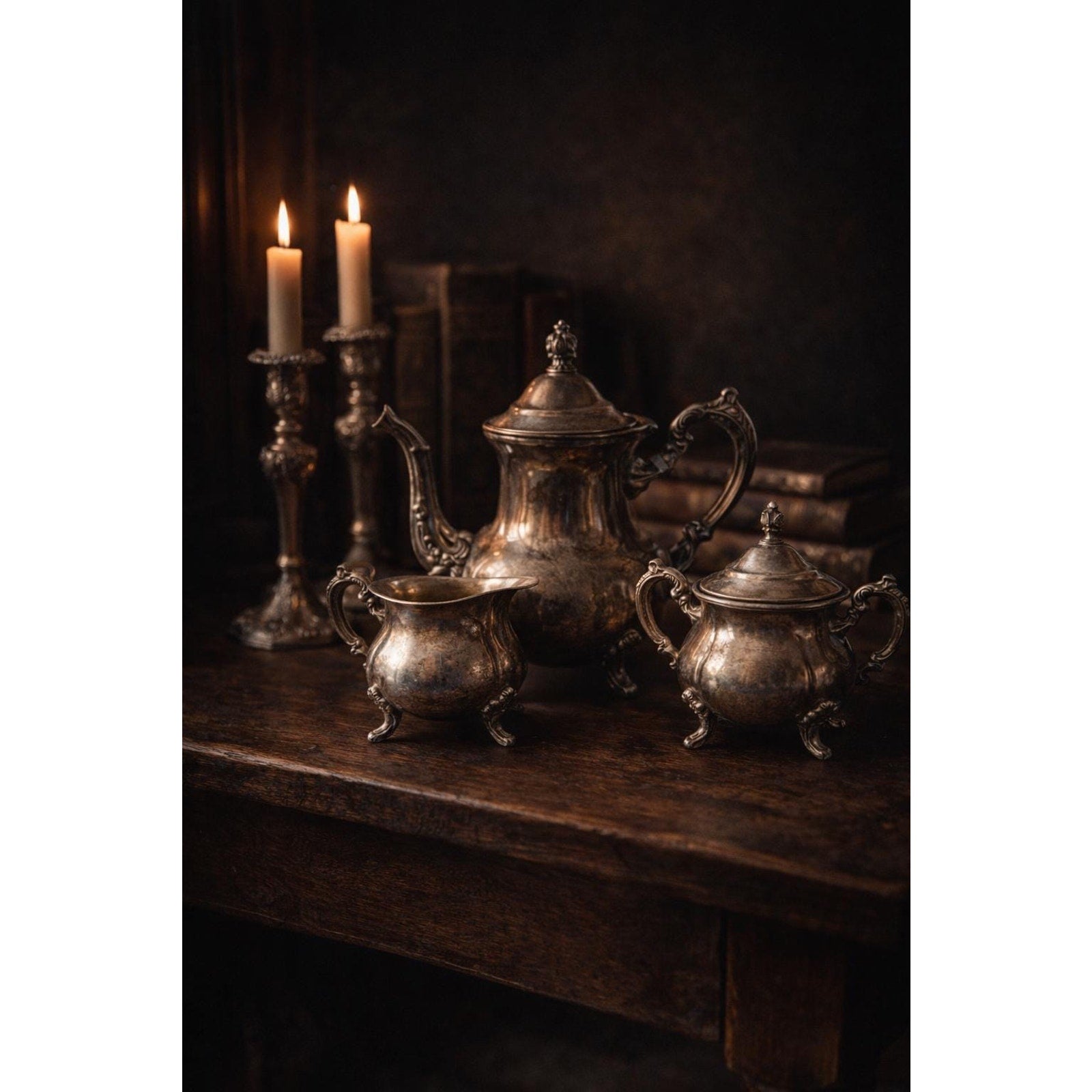 Antique B.S. Blackinton Silver Plated Tea Set – Rococo Revival Style, Circa 1900-1915