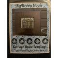 Carriage House Samplings Big Brown House Primitive Alphabet Cross Stitch Pattern