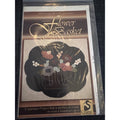 Country Flower Basket Wool Applique Pattern Crane Design NOS