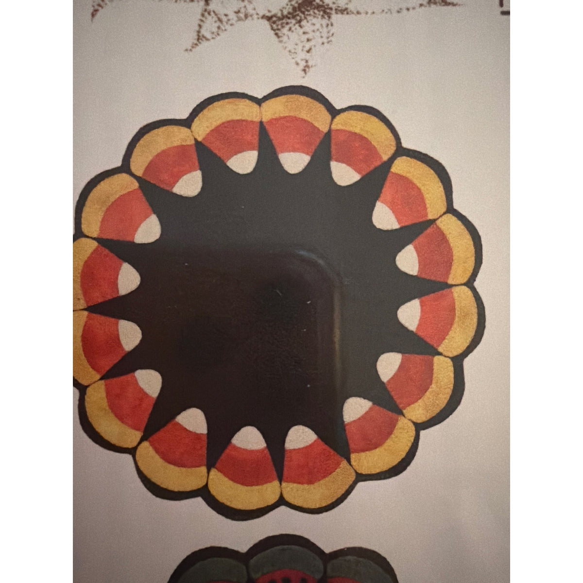 Lily Anna stitches Candy Corn Fall Autumn wool applique pattern LAS200