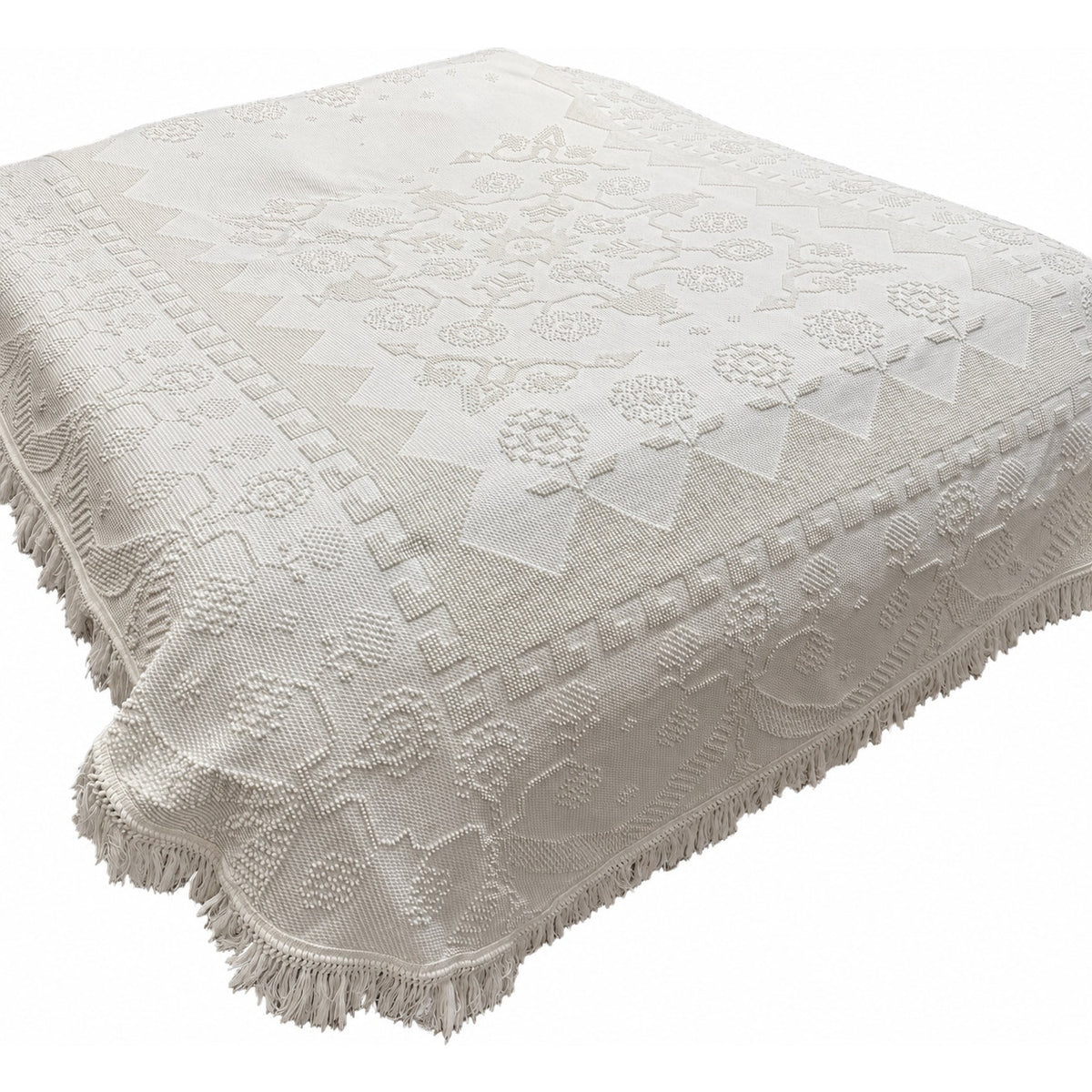 Vintage Bates George Washington's Choice Chenille Bedspread 86 x 108