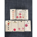 Vintage Button Lot Pink Red La Petite La Mode Sewing Craft NOS Cards