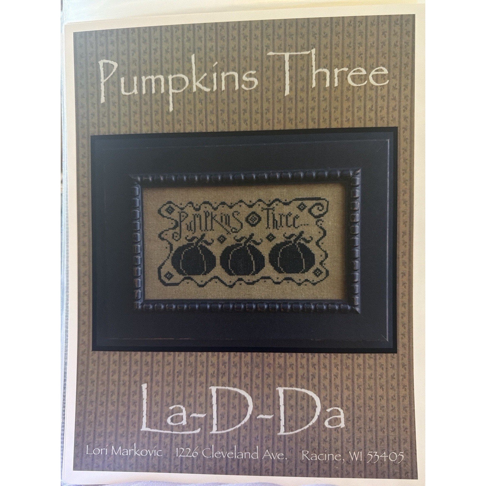 La-D-Da Pumpkins Three Primitive Halloween Pattern NOS 2010