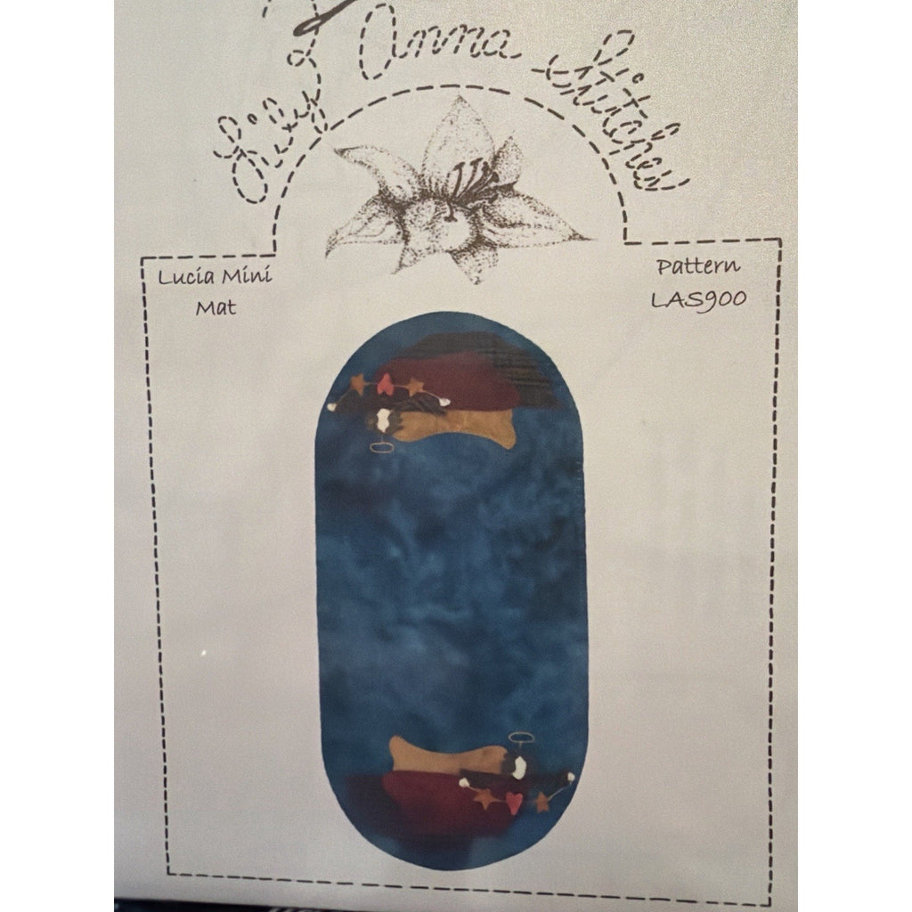 Lily Anna Stitches Lucia Mini Mat LAS900 Wool Applique Pattern
