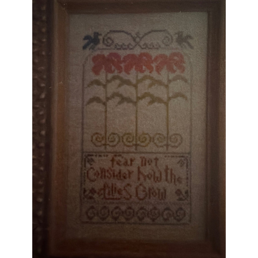 La-D-Da Fear Not Cross Stitch Floral Sampler Pattern NOS